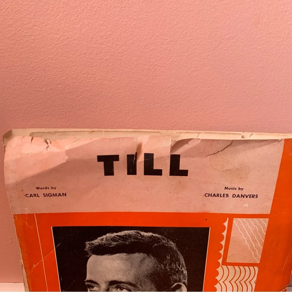Vintage Sheet Music Score Till Tony Bennett Carl Sigman Charles Danvers